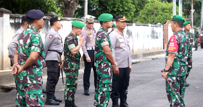 BERJAGA: Polda DIY dan Korem 072/Pamungkas menerjunkan 730 personel gabungan untuk pengamanan kunjungan Presiden Leste Jose Ramos Horta.