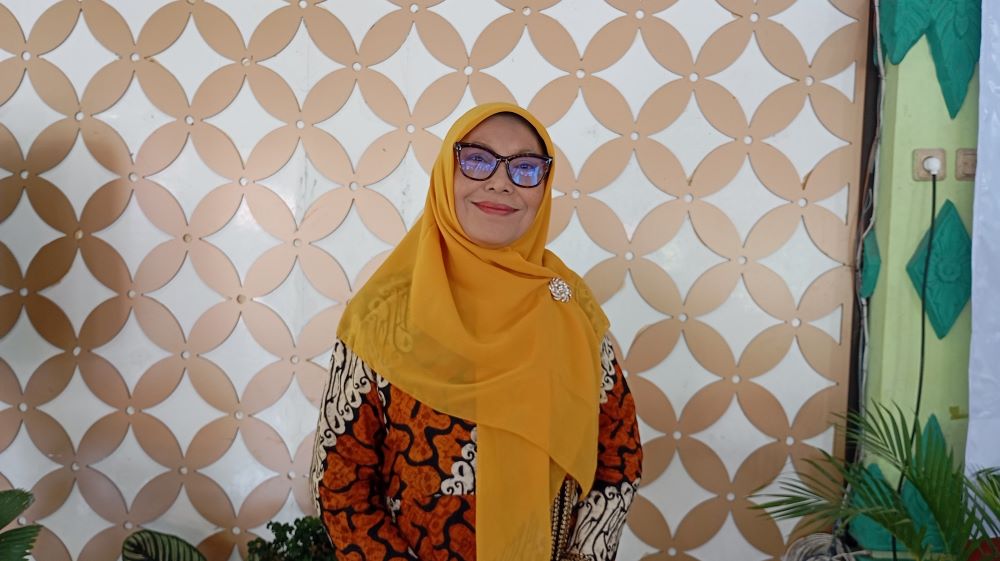 GIGIH: Pemilik Pamella Supermarket Noor Liesnani Pamella yang kini sukses memiliki sembilan cabang.