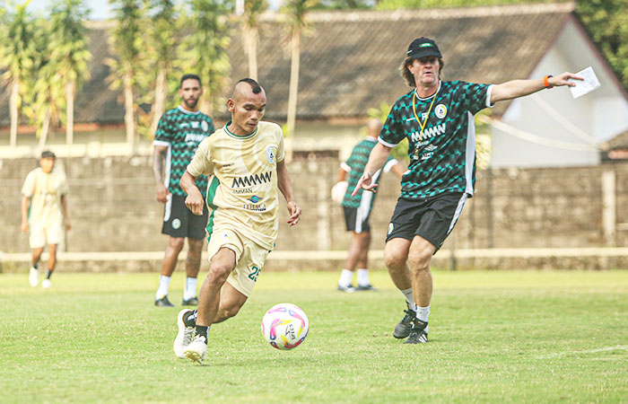 Pemain PSS Sleman Riko Simanjuntak. (Elang Kharisma Dewangga/Radar Jogja)