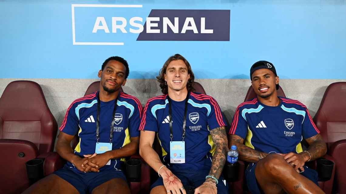 Mikel Arteta sebut Trio Arsenal Jurrien Timber, Riccardo Calafiori dan Gabriel Magalhaes siap bermain di awal musim