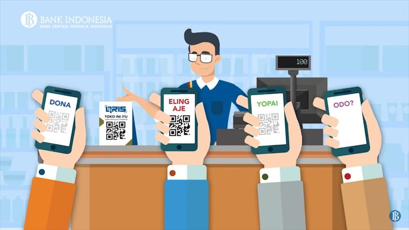 Ilustrasi QRIS, Standar Sistem Pembayaran Nasional yang Memudahkan Berbagai Transaksi.