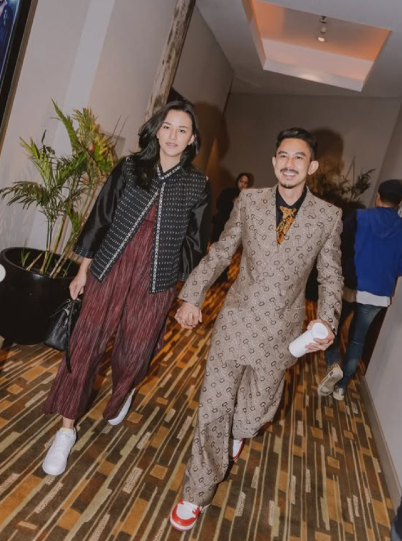 Pasangan artis Dahlia Poland dan Fandy Christian.