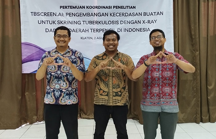 Tim peneliti DIKE Fakultas MIPA UGM dan inovasi aplikasi skrining TBC berbasis AI