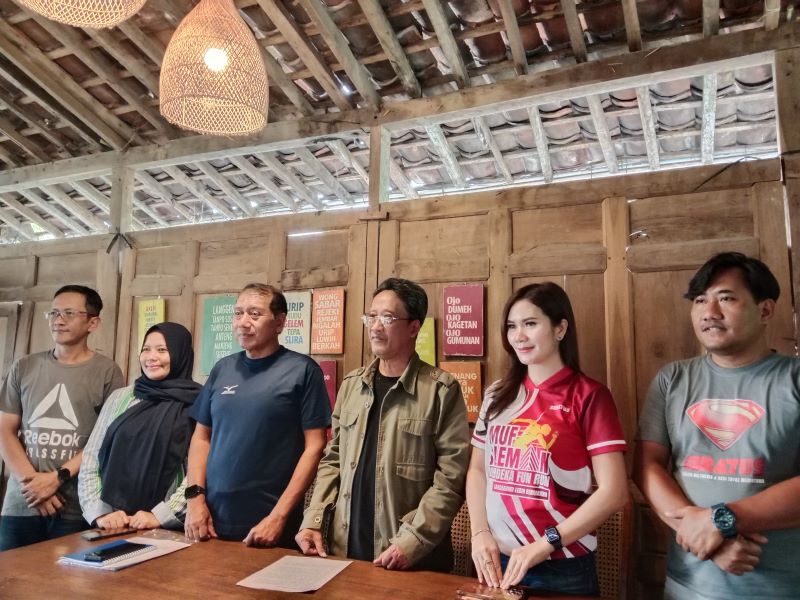 Jumpa pers kegiatan Sleman Merdeka Fun Run 2025