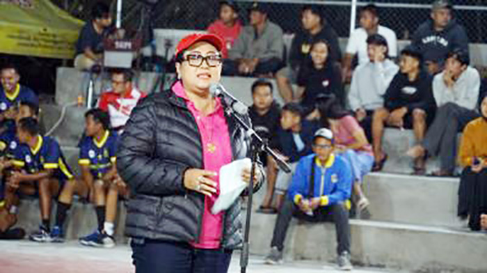 Laga turnamen bola voli Piala Kemerdekaan antar perusahaan se-Kabupaten Gunungkidul menjadi uji coba venue yang akan digunakan pada cabang olahraga bola voli PORDA DIY.