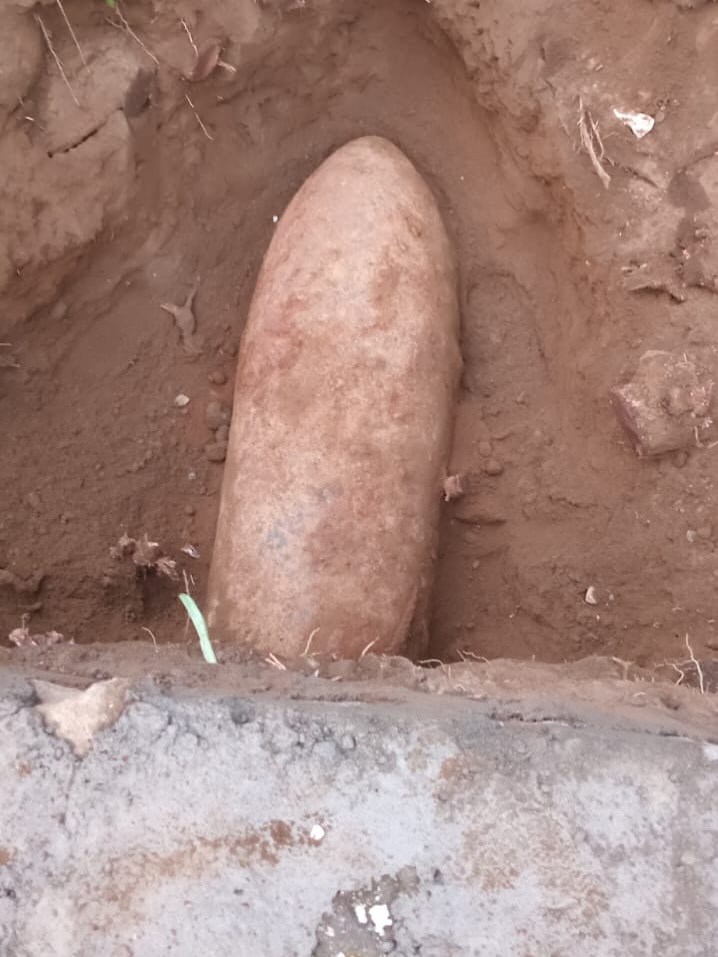 Mortir yang ditemukan di Ngemplak.