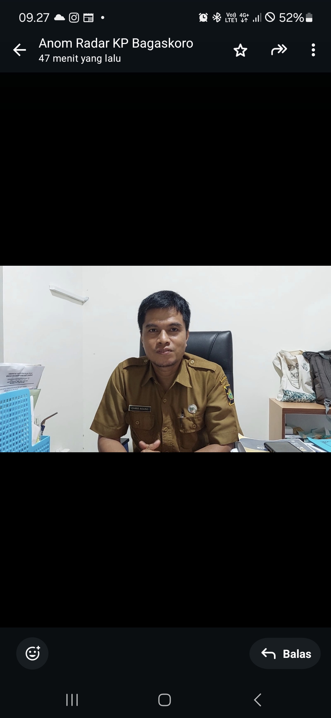 Kepala Bidang Pelayanan, Pendaftaran, dan  Penetapan Pajak BKAD Kulon Progo Chris Agung.