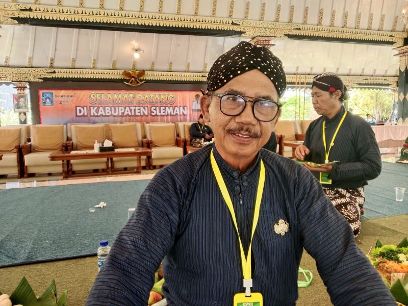 Ketua Paguyuban Abdi Dalem Kabupaten Sleman KMT Dwijo Jayeng Mardowo