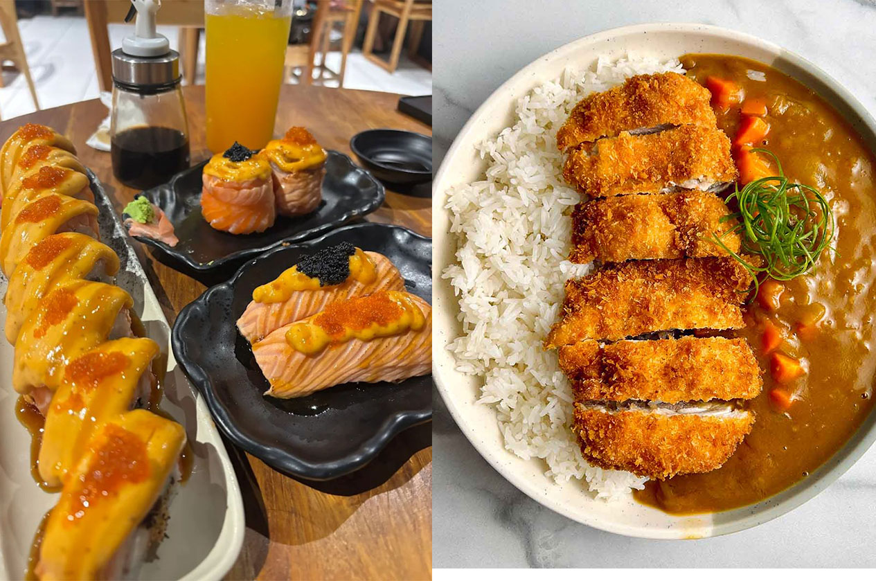 Sushi dan Japanese Katsu Curry.