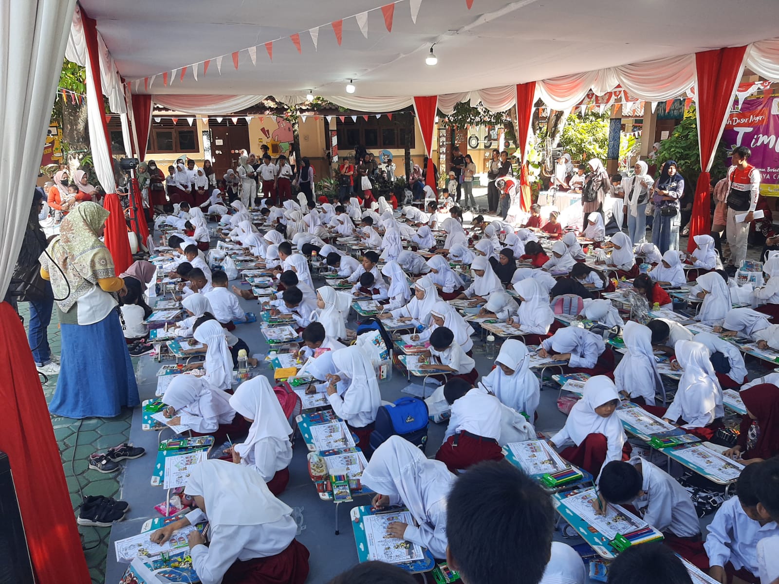 Lomba gambar dan mewarnai di Timbulharjo Sewon Bantul