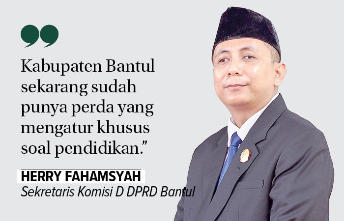 Herry Fahamsyah. Sekretaris Komisi D DPRD Bantul.