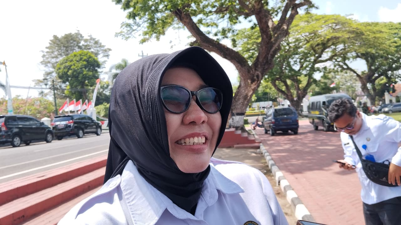 Kepala BNNK Bantul Arfin Munajah saat ditemui di Lapangan Trirenggo Senin (25/8).