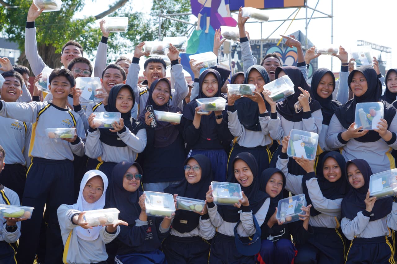Gerakan Konsumsi Pangan B2SA di Alun-alun Pancasila, Selasa (26/8). (Dokumentasi Prokopim Kebumen)