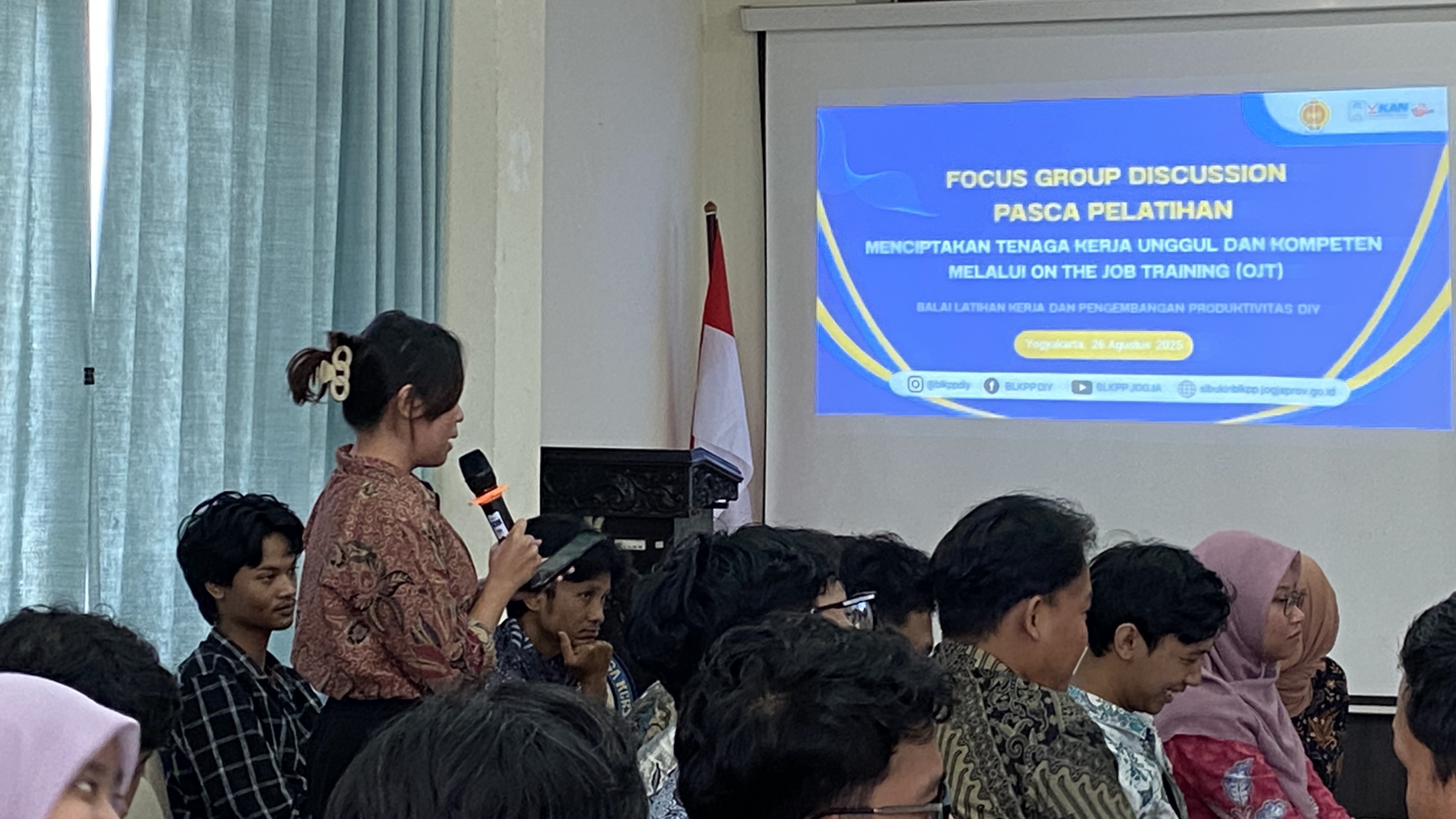 Focus Group Discussion (FGD) di Kantor BLKPP DIY, Selasa (26/8).