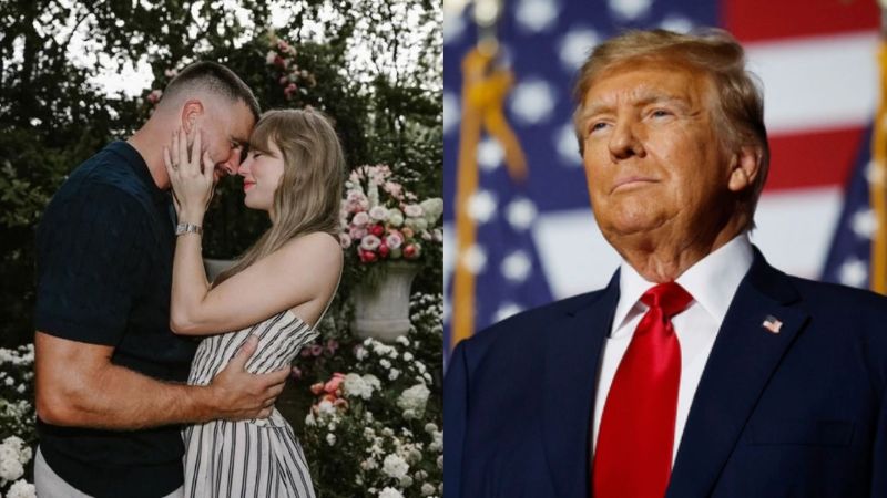 Taylor Swift dan Travis Kelce resmi bertunangan, mendapat ucapan dari Donald Trump.