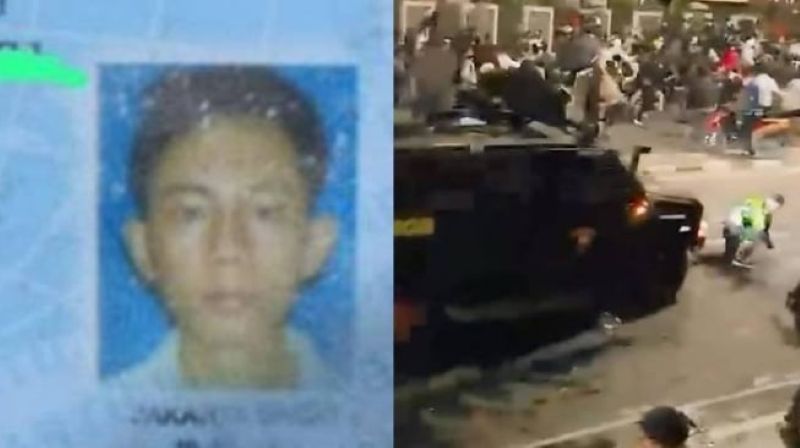 Affan Kurniawan, driver ojol yang tewas  terlindas mobil rantis Brimob saat Demo tolak kenaikan gaji DPR.