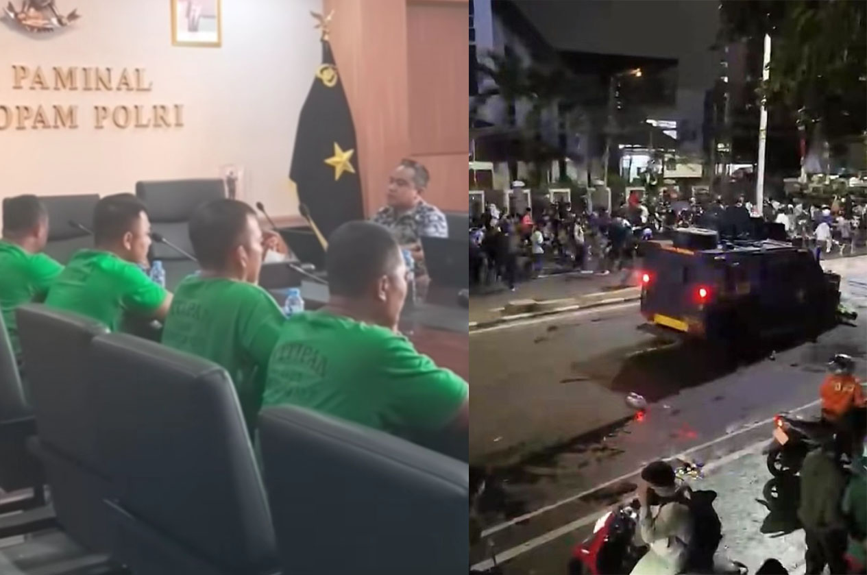 7 pelaku diduga melindas driver ojol dengan rantis brimob diperiksa oleh Divisi Profesi dan Pengamanan (Propam) Polri.