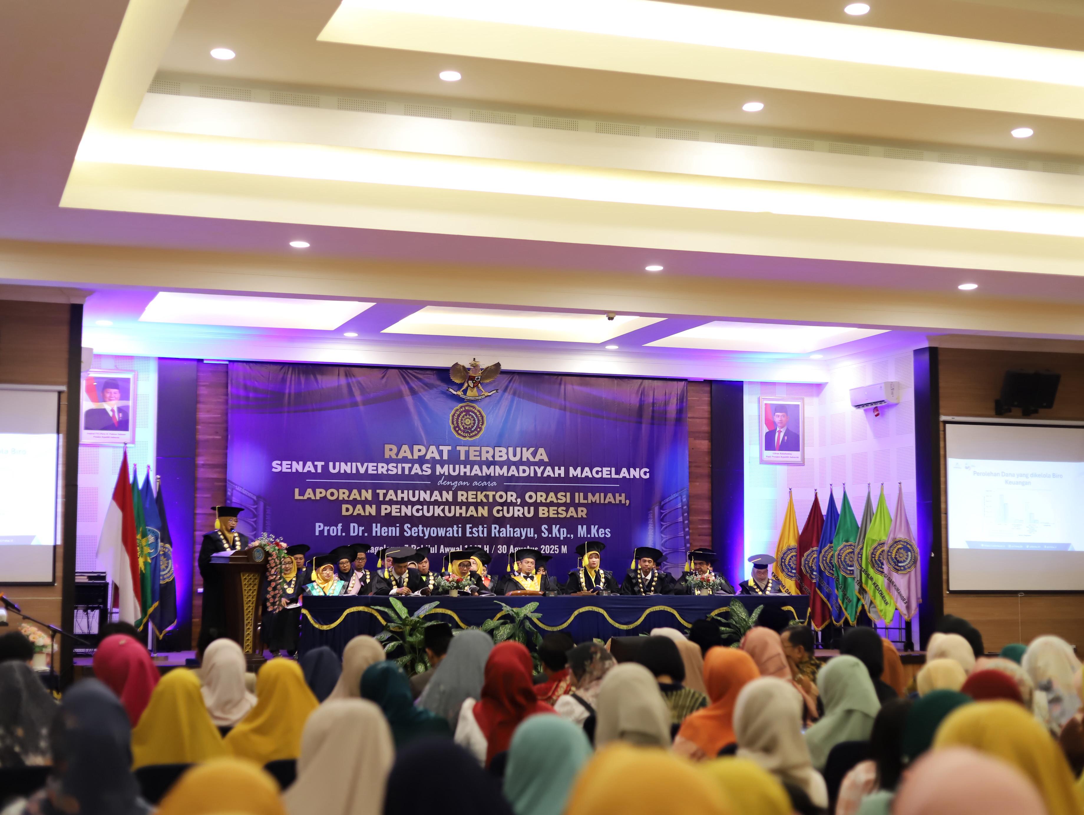 Unimma merayakan milad ke-61 dengan sejumlah agenda penting, termasuk LTR, orasi ilmiah, hingga pengukuhan guru besar, Sabtu (30/8).  &nbsp;