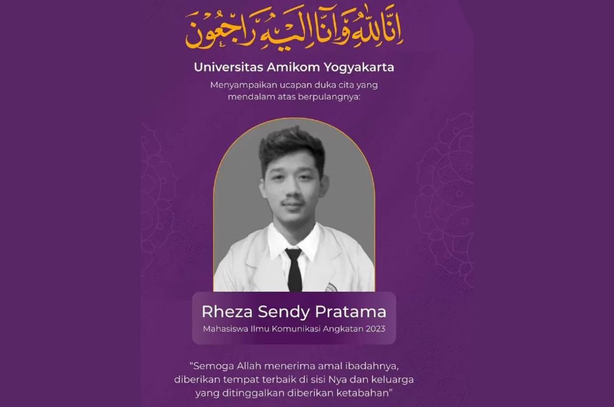 Kematian mahasiswa Universitas Amikom Yogyakarta, Rheza Sendy Pratama.