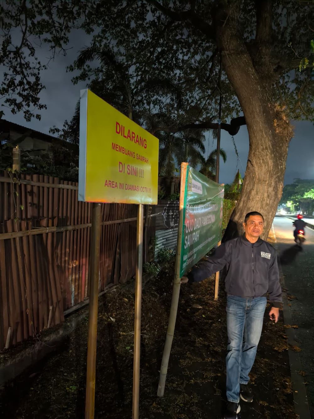LANGGAR ATURAN: Lokasi pembuangan sampah liar yang terjaring operasi tangkap tangan di Banguntapan, Bantul.
