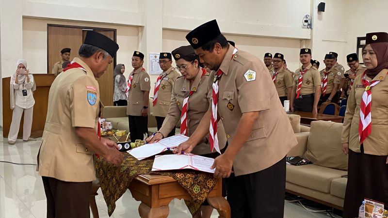 LIMA TAHUN: Jalannya pelantikan Majelis Pembimbing dan Pengurus Saka Wirausaha DIY Masa Bakti 2025-2030.
