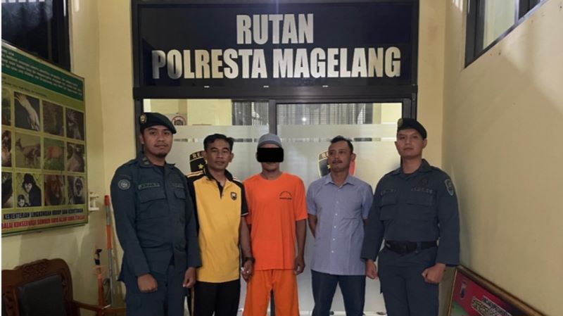 DIBEKUK: Dalang dari pemburuan satwa di Balai Taman Nasional Gunung Merbabu akhirnya ditangkap setelah buron hampir setahun.