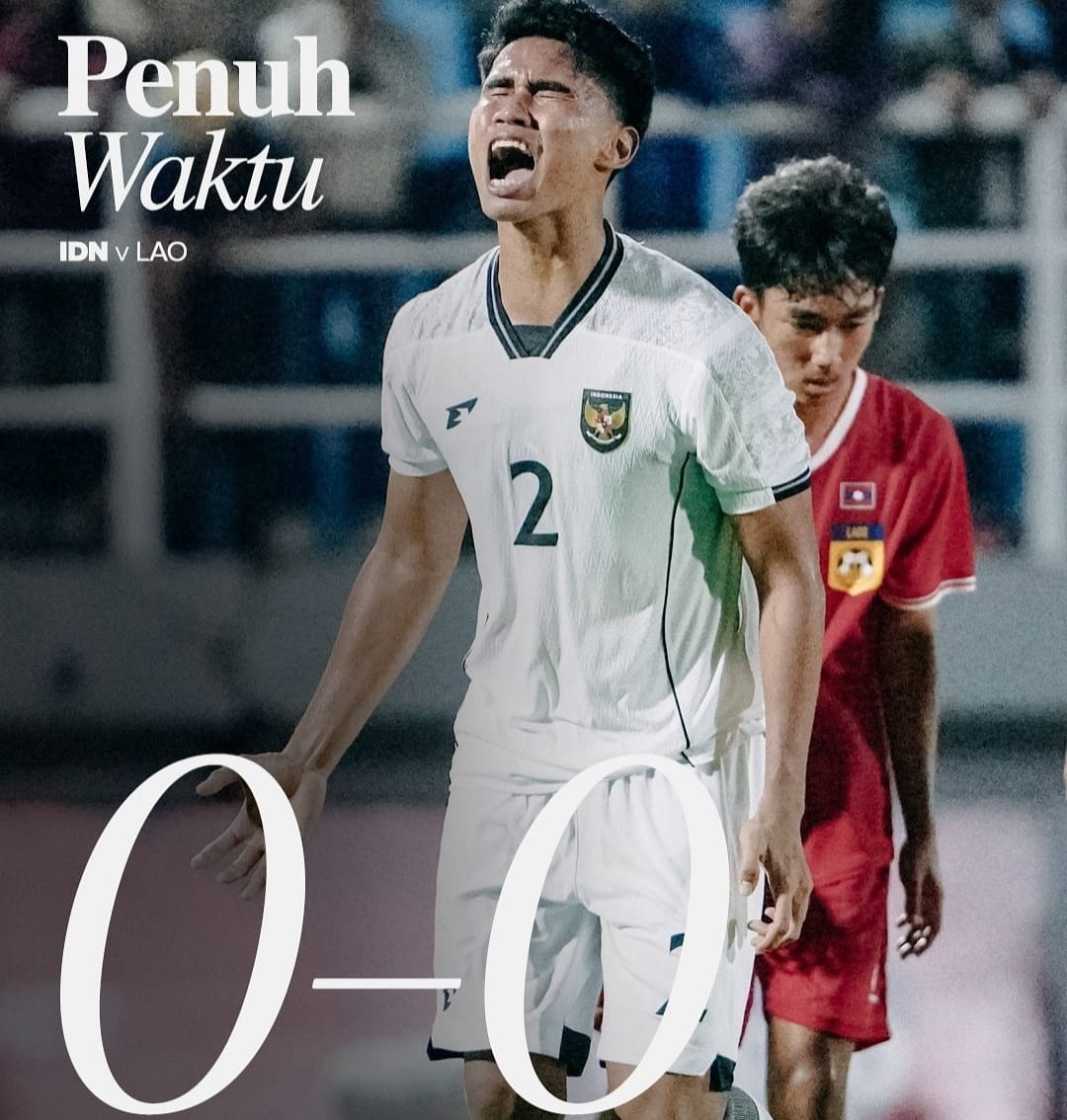 Timnas Indonesia U23 dipaksa berbagi satu poin saat melawan Laos U23 di laga pembuka grup J Kualifikasi Piala Asia U23