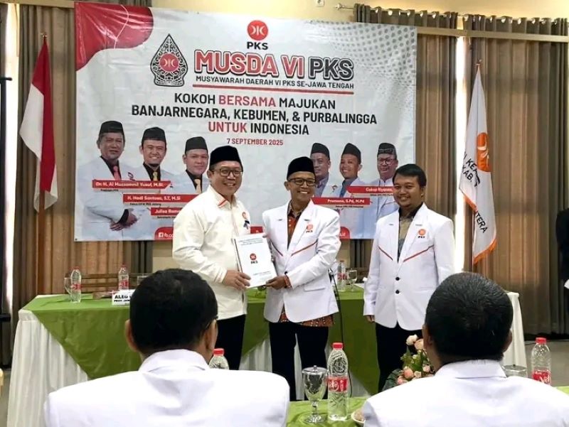 PIMPINAN PARTAI : Pramono ditunjuk sebagai Ketua DPD PKS Kebumen periode 2025-2030. Dia terpilih berdasar hasil Musda VI PKS Se-Jawa Tengah di Purbalingga Minggu (7/9).
