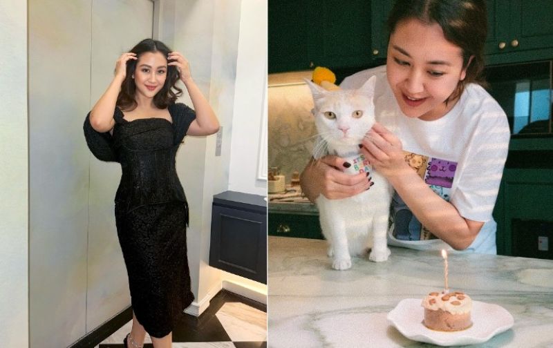 Sherina Munaf dan Kucing Uya Kuya.