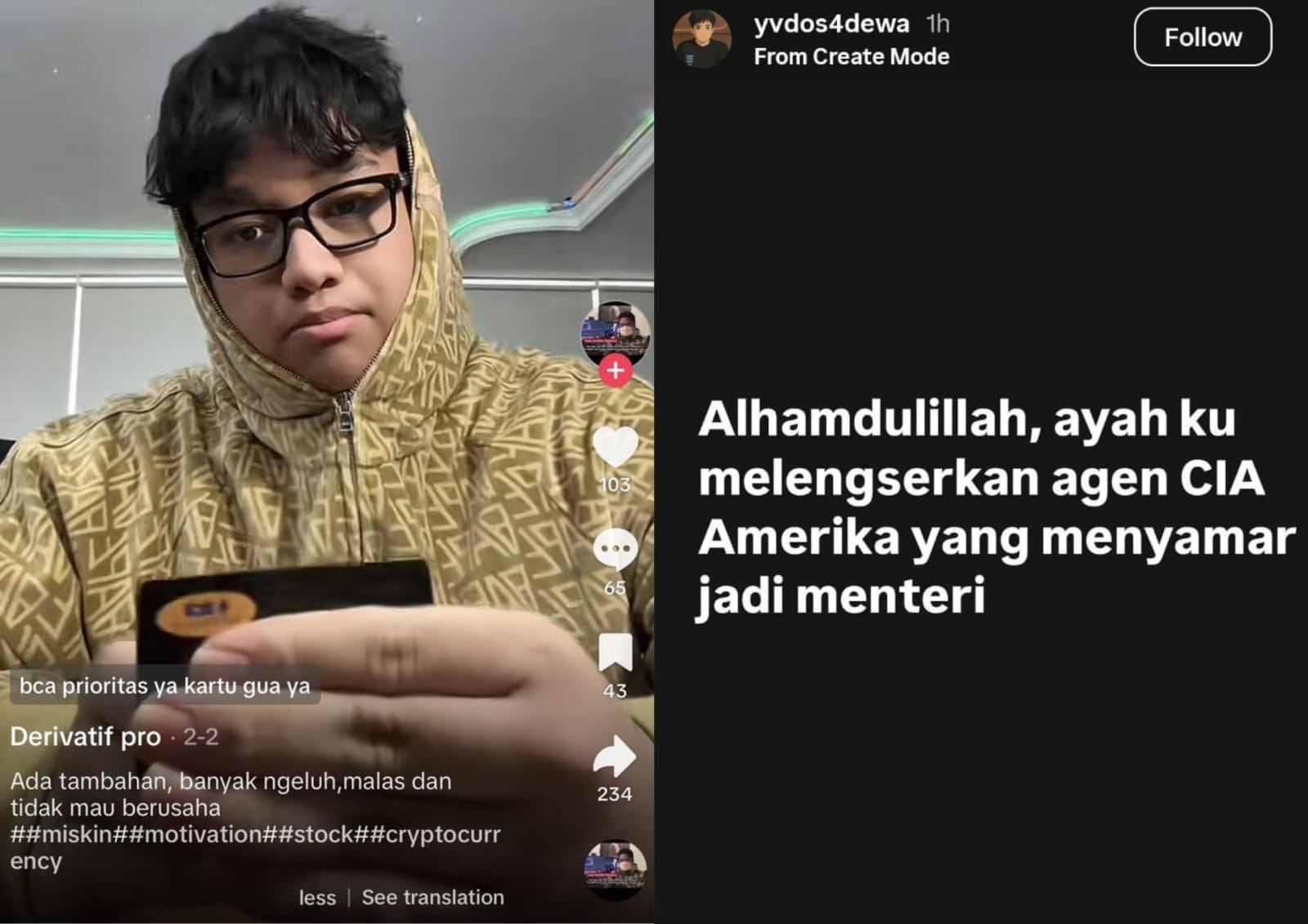 Nama Yudo Achilles Sadewa, putra Menteri Keuangan baru Purbaya Yudhi Sadewa