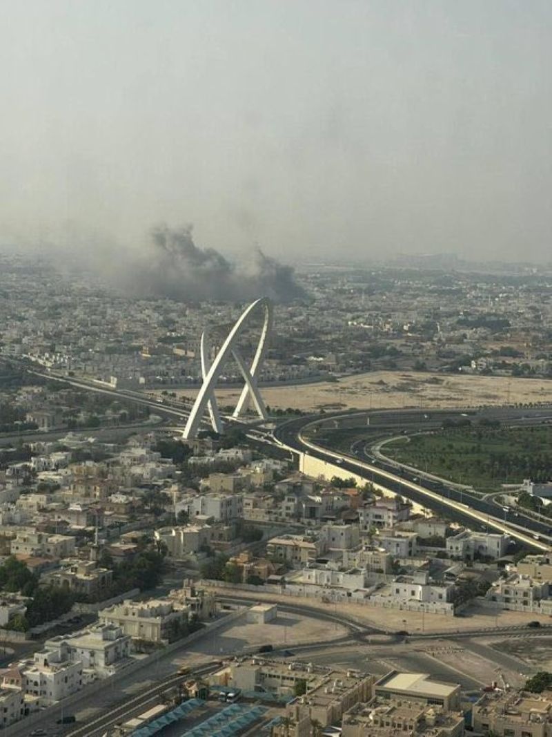 Serangan Israel ke markas Hamas di Doha, Qatar, Selasa (9/9/2025).
