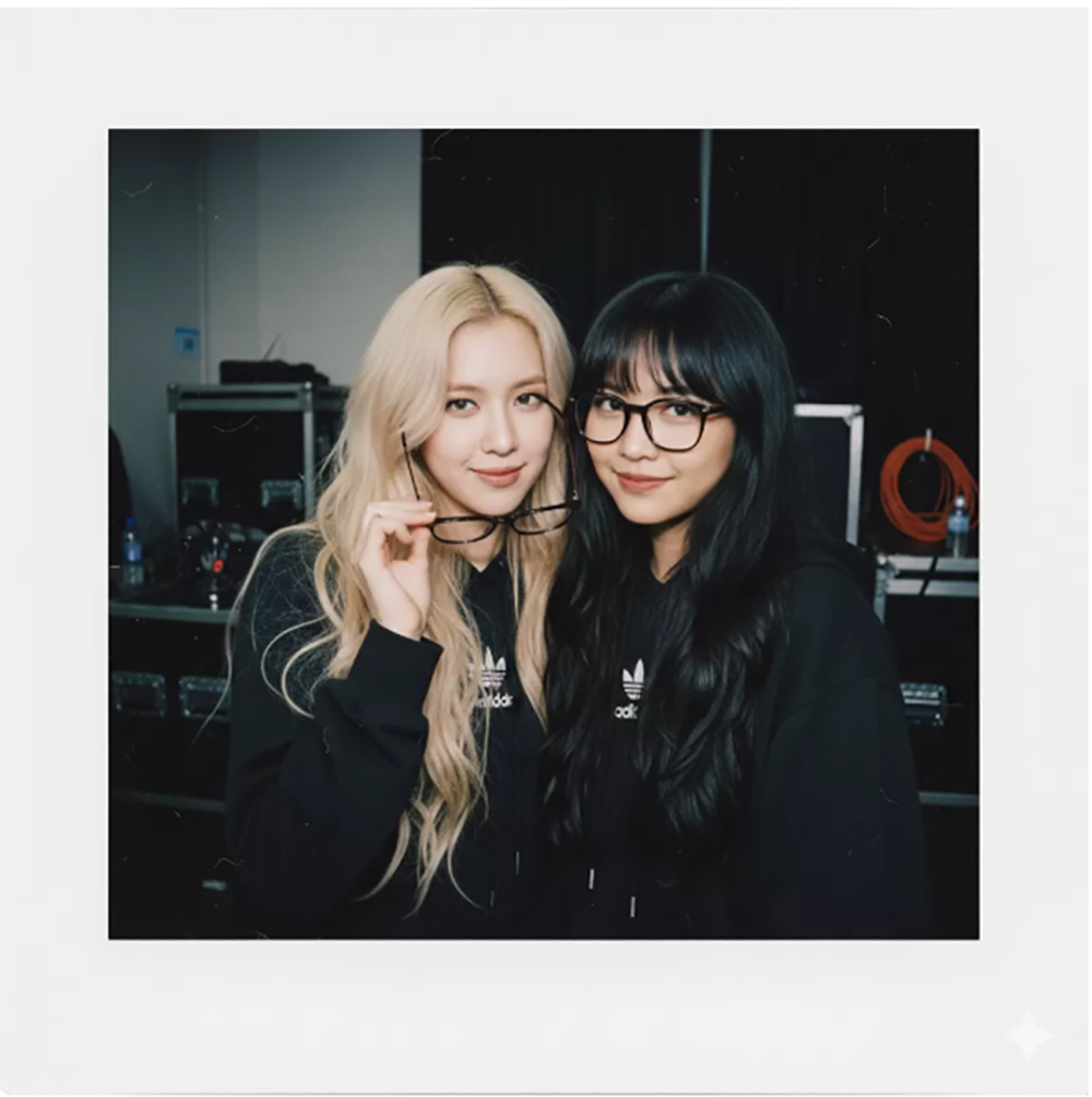Tren Foto Polaroid Bareng Rose BlackPink Pakai Google Gemini AI