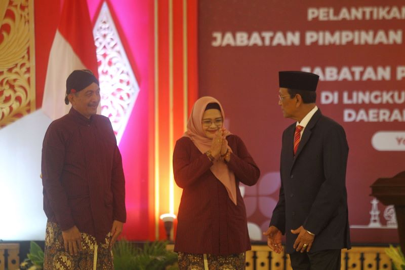 Ni Made Dwipanti Indrayanti usai dilantik menjadi Sekprov DIY Selasa (16/9).