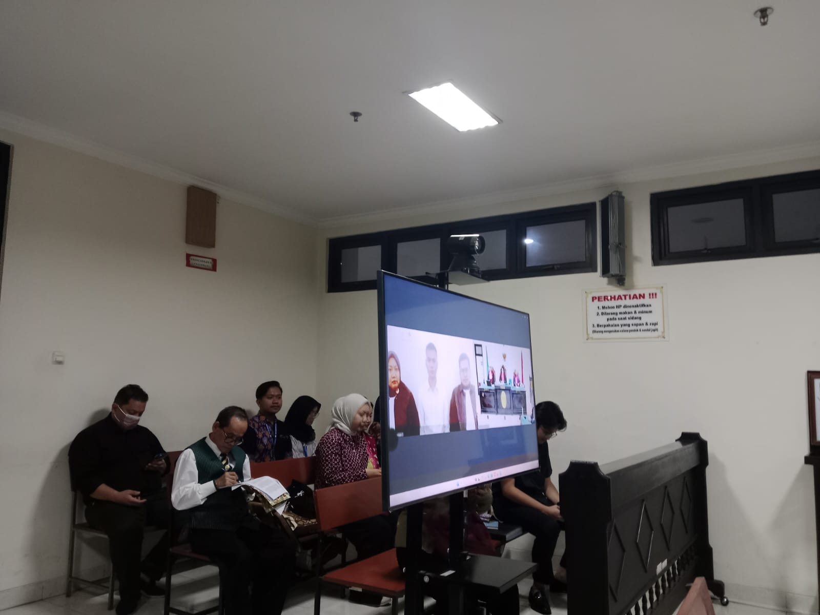 Sidang perkara kecelakaan lalu lintas