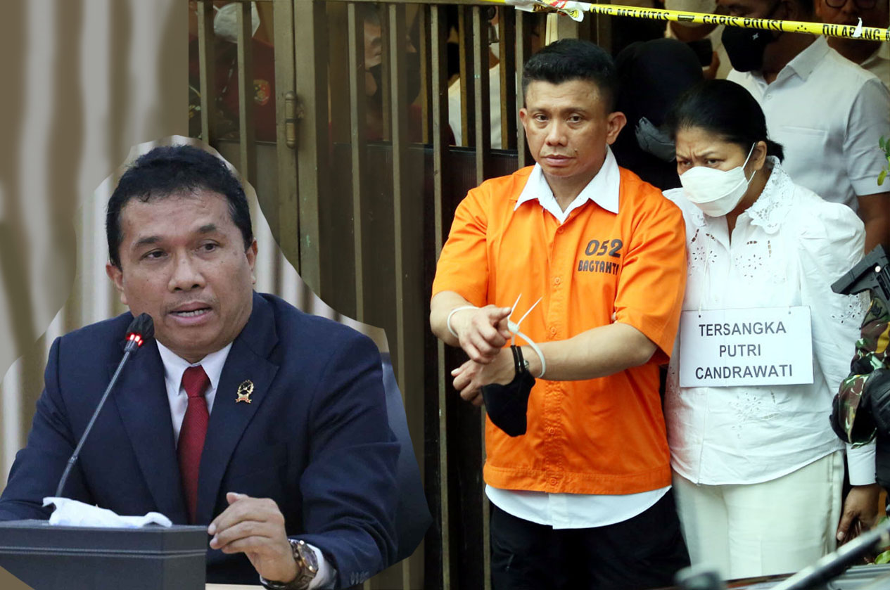 Hakim Alimin Ribut Sujono (Kiri) yang berani menjatuhkan vonis hukuman mati kepada Ferdy Sambo.