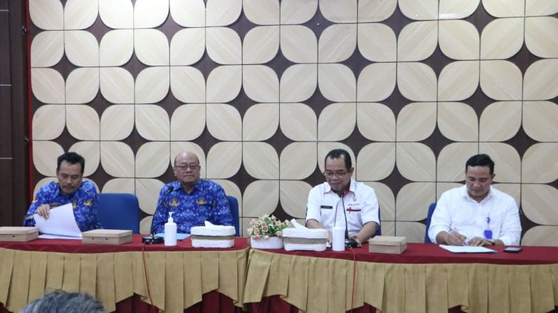 KONPERS: Sekretaris Daerah beserta jajarannya menyampaikan eangkaian kegiatan hari jadi.