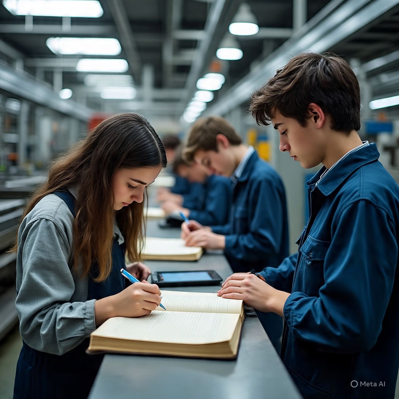 Ilustrasi mahasiswa magang di dunia industri.