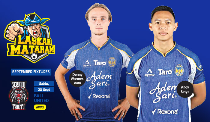 Hadapi Bali United, PSIM bawa 23 pemain. Andy Setyo dan Donny Warmerdam tak ikut karena masih cedera.