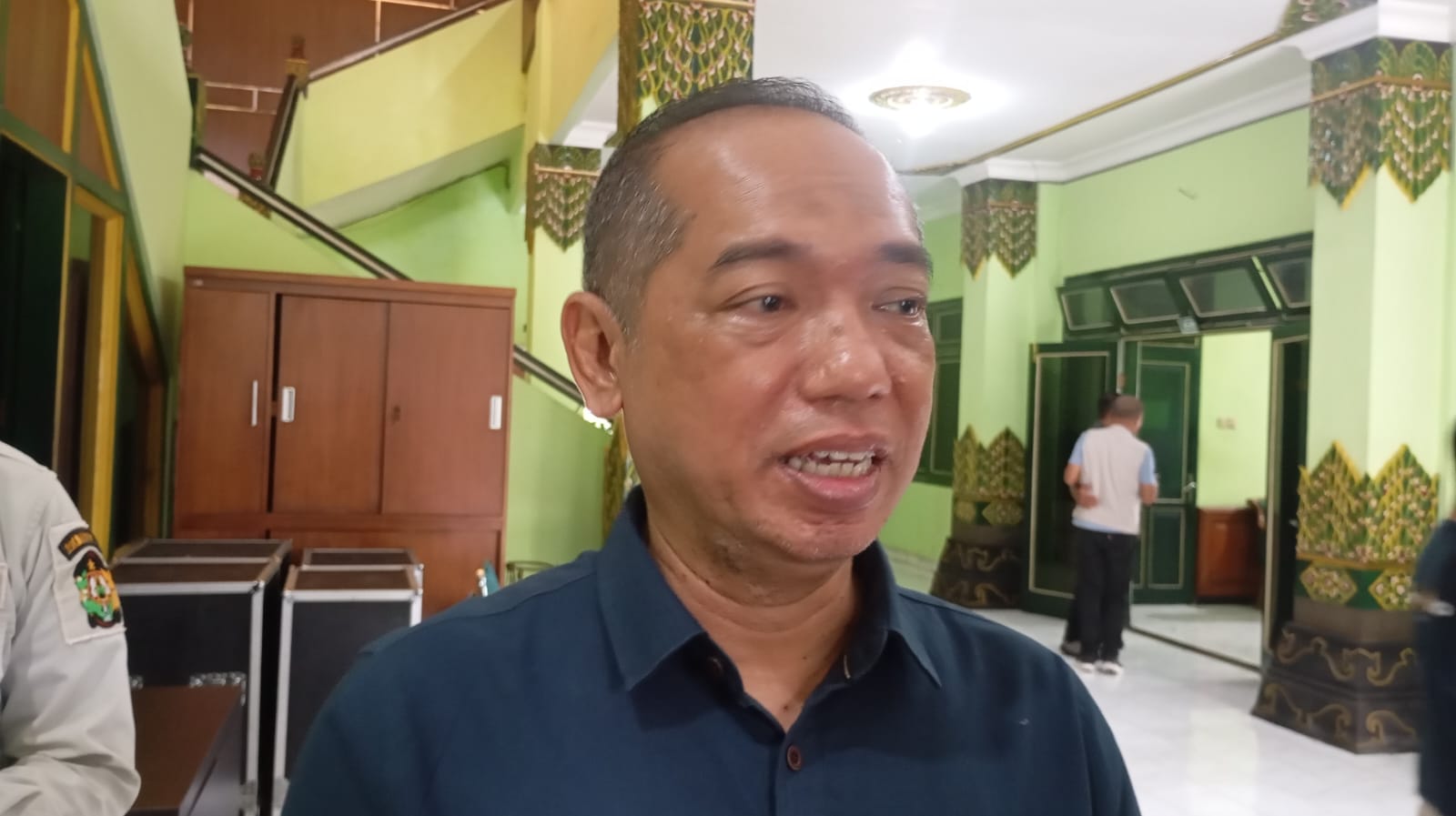 Kepala Dinas Lingkungan Hidup Kota Jogja Rajwan Taufiq saat ditemui di Balai Kota Jogja, Jumat (19/9/2025).