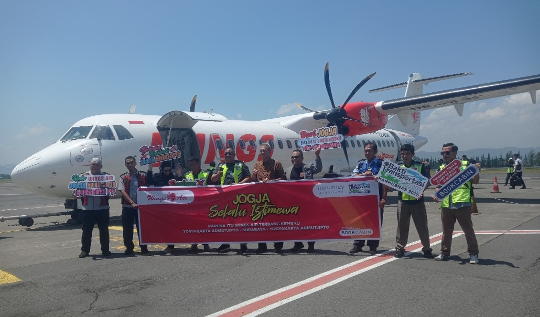 Penerbangan perdana Wings Air tujuan Yogyakarta-Surabaya