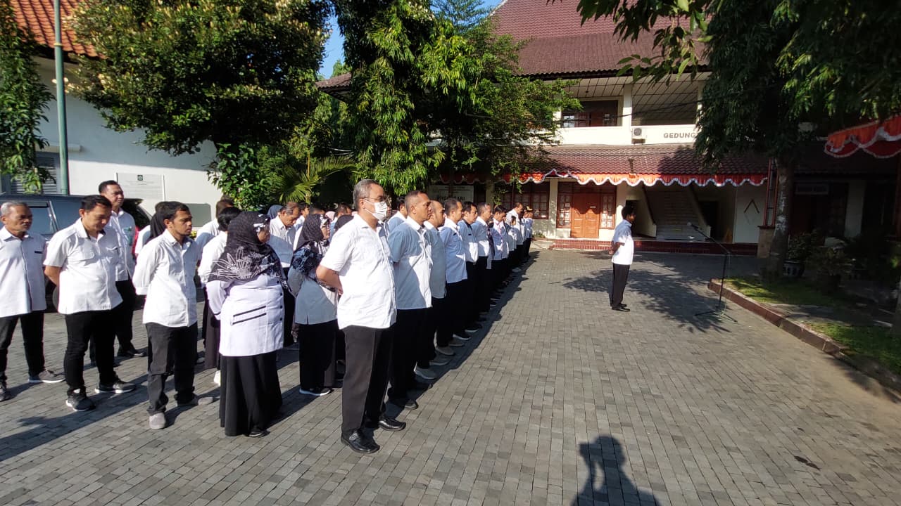 DISIPLIN: ASN di lingkup Pemkab Kulon Progo mengikuti arahan dari sekda terkaut kedisiplinan.