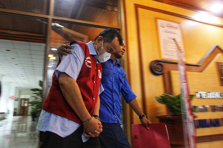 TERJERAT KASUS: Eka Suryo Prihantoro resmi ditahan Kejati DIJ atas kasus korupsi pengadaan bandwidth saat masih menjabat Kepala Diskominfo Sleman, Kamis (25/9/2025).