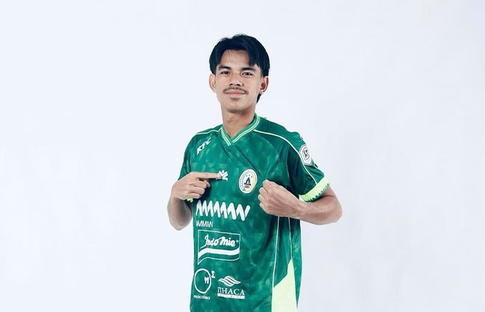 Pemain muda PSS Sleman Muhammad Saiful Djoge.