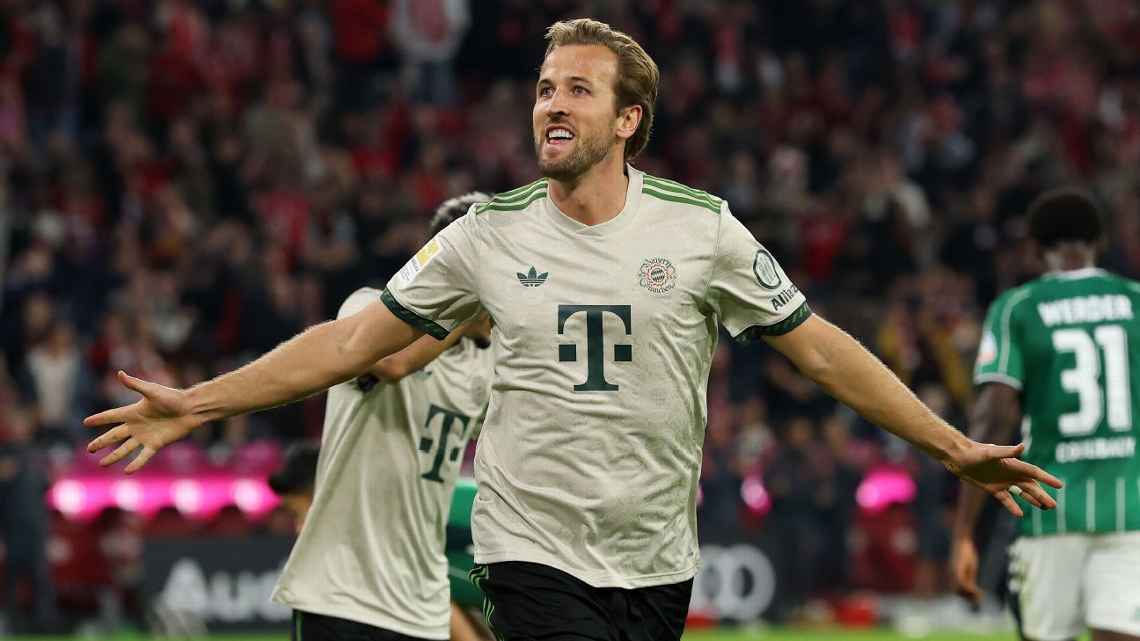 Harry Kane lampaui Ronaldo dan Haaland sebagai pemain tercepat mencetak 100 gol di lima liga top eropa