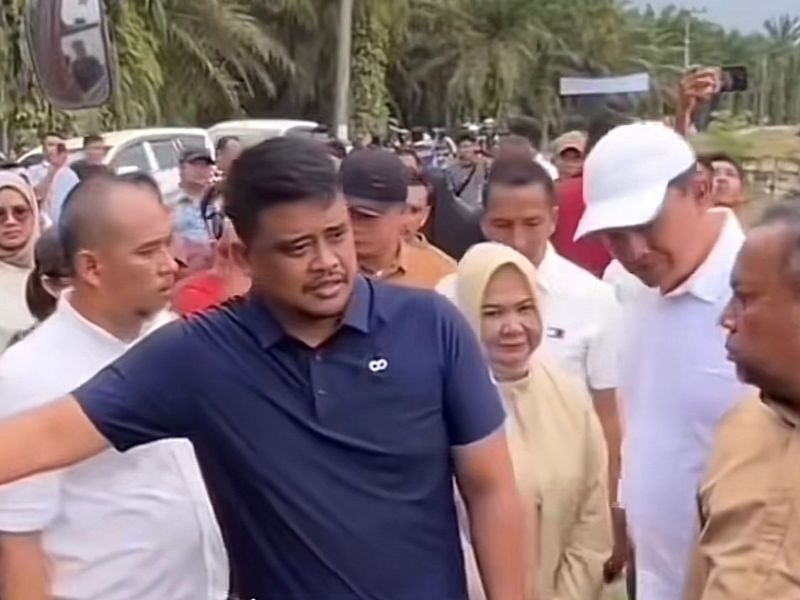 Ilustrasi foto saat Bobby Nasution meninjau razia kendaraan berplat Aceh di Sumut, Minggu (28/9/2025).
