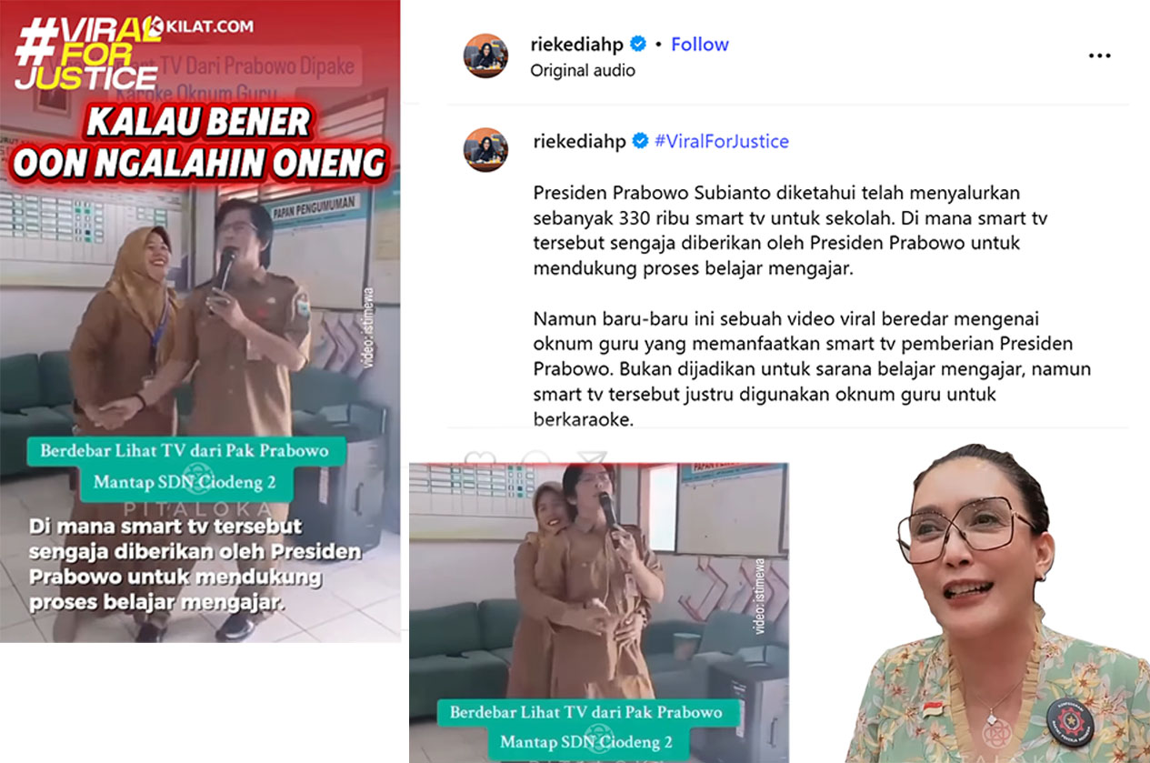 Anggota DPR sekaligus publik figur, Rieke Diah Pitaloka.