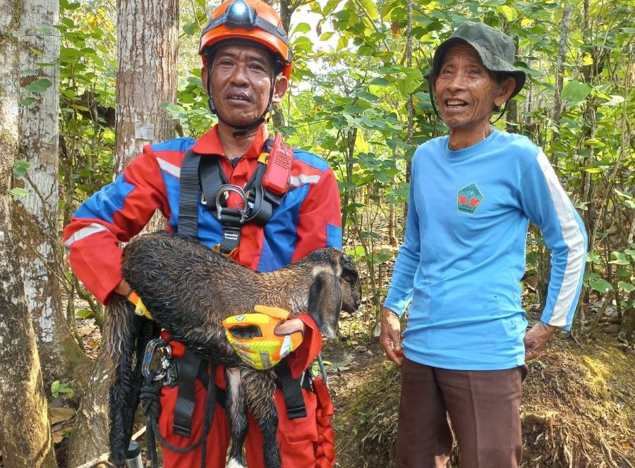 Komitmen Kemanusiaan BPBD Gunungkidul mencakup penyelamatan warga maupun hewan, sebab keduanya memiliki nilai penting bagi kehidupan masyarakat.