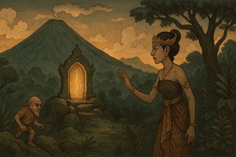 Ilustrasi Misteri Gunung Slamet.