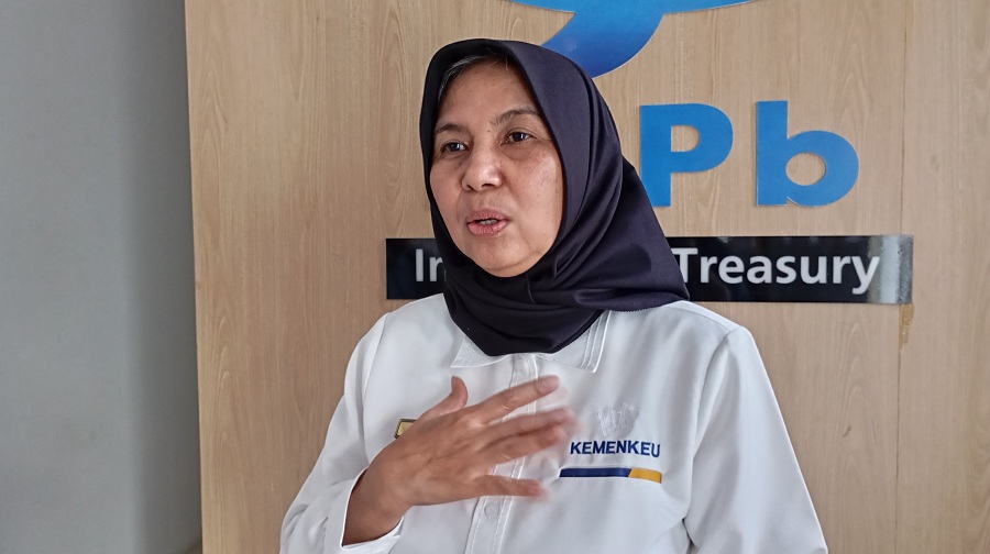 CAPTION: Kepala Kantor Wilayah Direktorat Jenderal Pajak DIY Erna Sulistyowati saat ditemui di Treasury Learning Center (TLC) Yogyakarta, Rabu (1/10/2025).