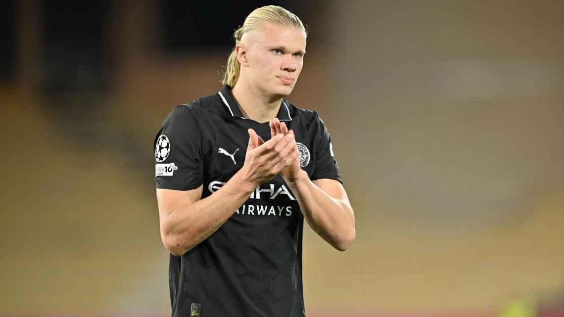 Cetak brace, Erling Haaland kecewa karena Manchester City gagal raih kemenangan atas AS Monaco